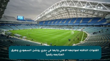 القنوات الناقلة لمواجهة الأهلي وأبها في دوري روشن السعودي وطرق المتابعة رقمياً